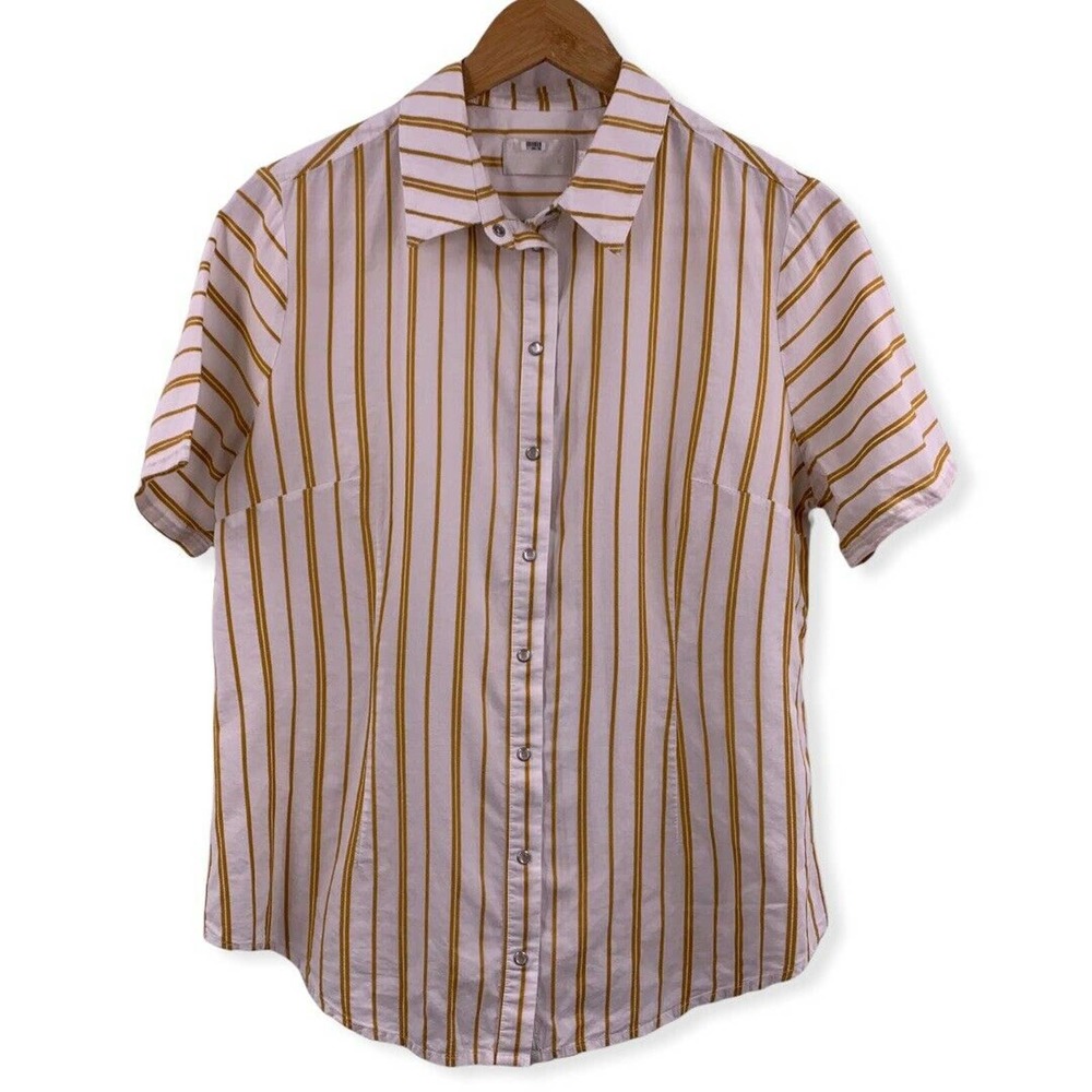 The Jetset Diaries Striped Tita Shirt White Yellow